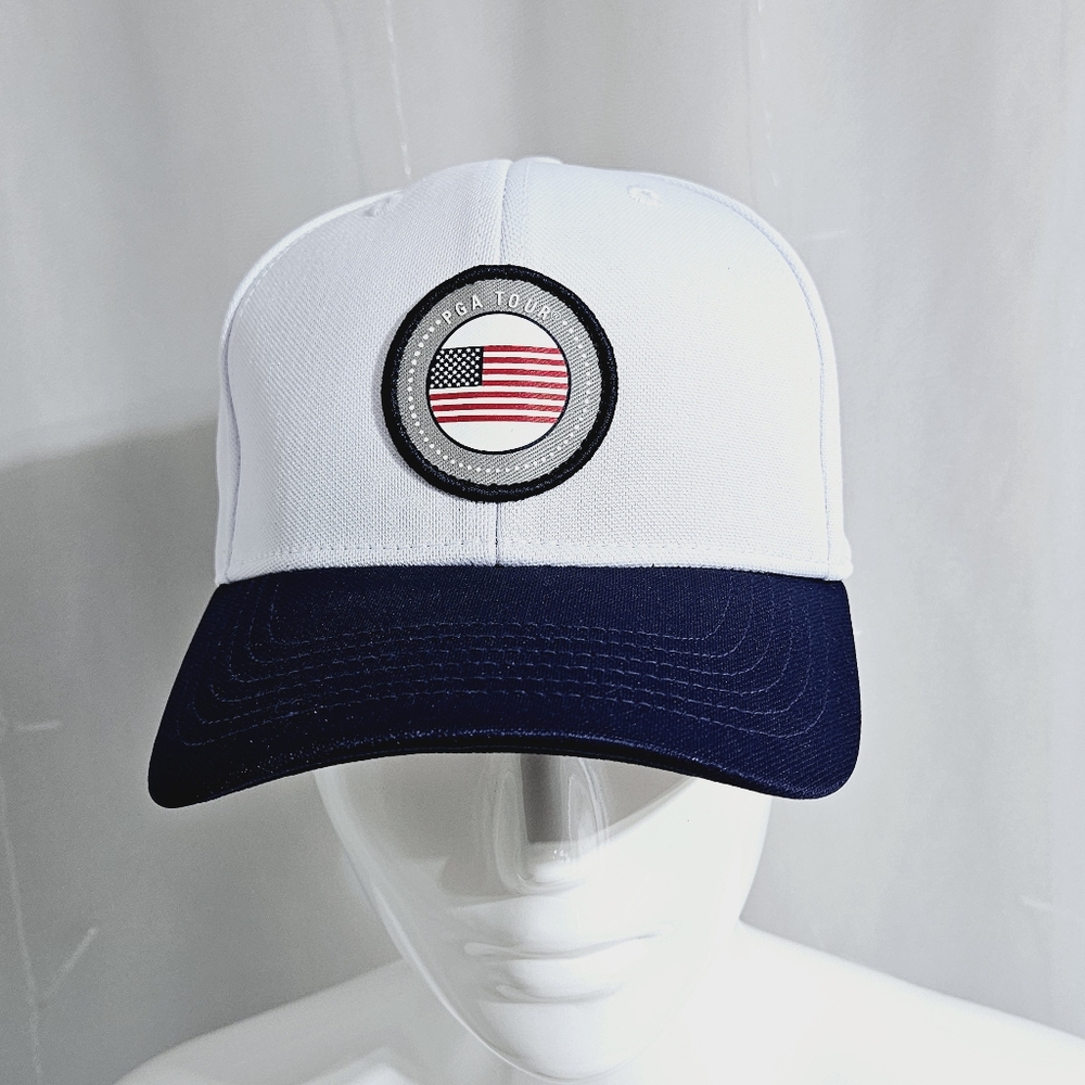 PGA Tour - Pro Series Adjustable Ball Cap With US Flag Patch